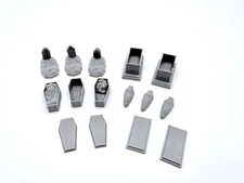 Cemetery of Perdition 28mm/32mm Miniatures Terrain for DnD, Dungeons and Dragons