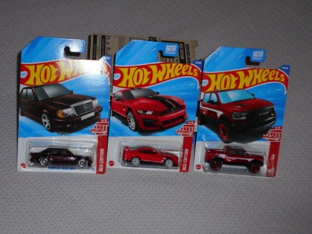 Hot Wheels 2025 Target Red Edition Rebel Mustang Shelby Mercedes Set