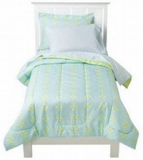 Circo 7 Piece Comforter with Sheet Set Aqua Medallion Collection, Size: Full