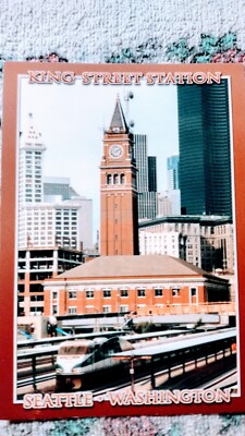 PHOTO POST CARD KING STREET STATION SEATTLE WASHINGTON 