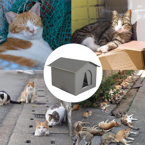 Outdoor Cat House Dog Shelter Insulated Weatherproof Pet Home - Picture 5 of 12