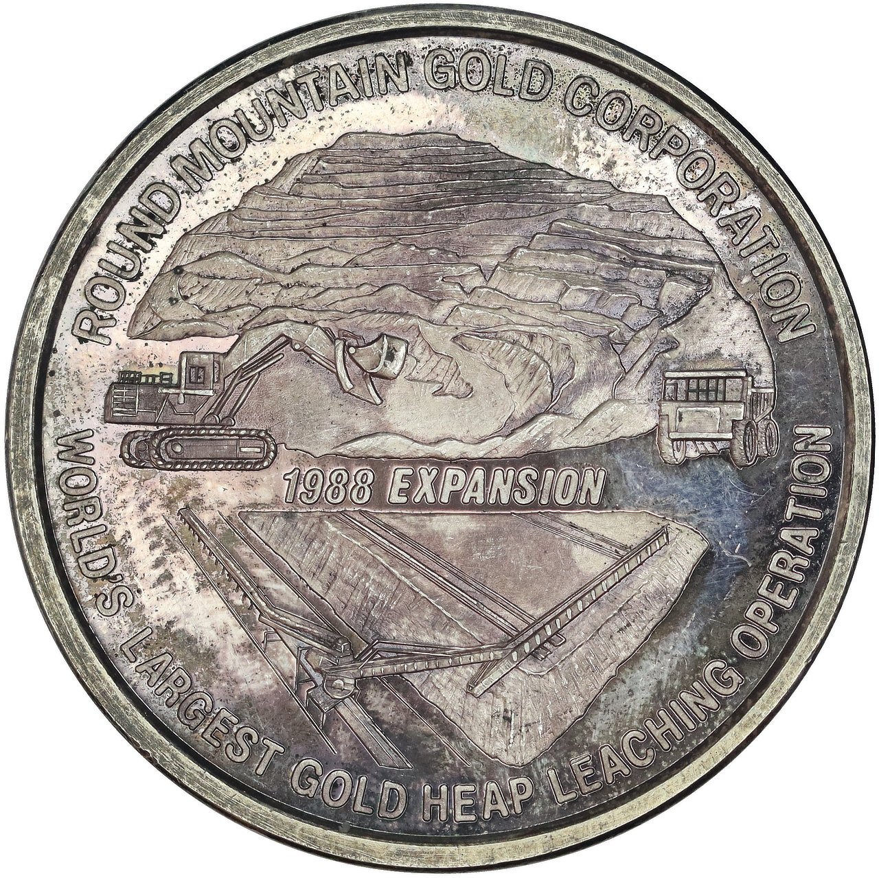 1988 Echo Bay Mines NV Round Mountain Gold Corp Expansion 1 oz .999