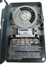 TORK 1109A-O 120-277V 40A Multi-Volt Mechanical Lighting Switch Timer