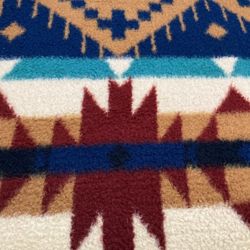 Vintage VUTEKS Reversible Aztec Western Blanket Throw 60x80 Soft Acrylic 1986 - Picture 3 of 7