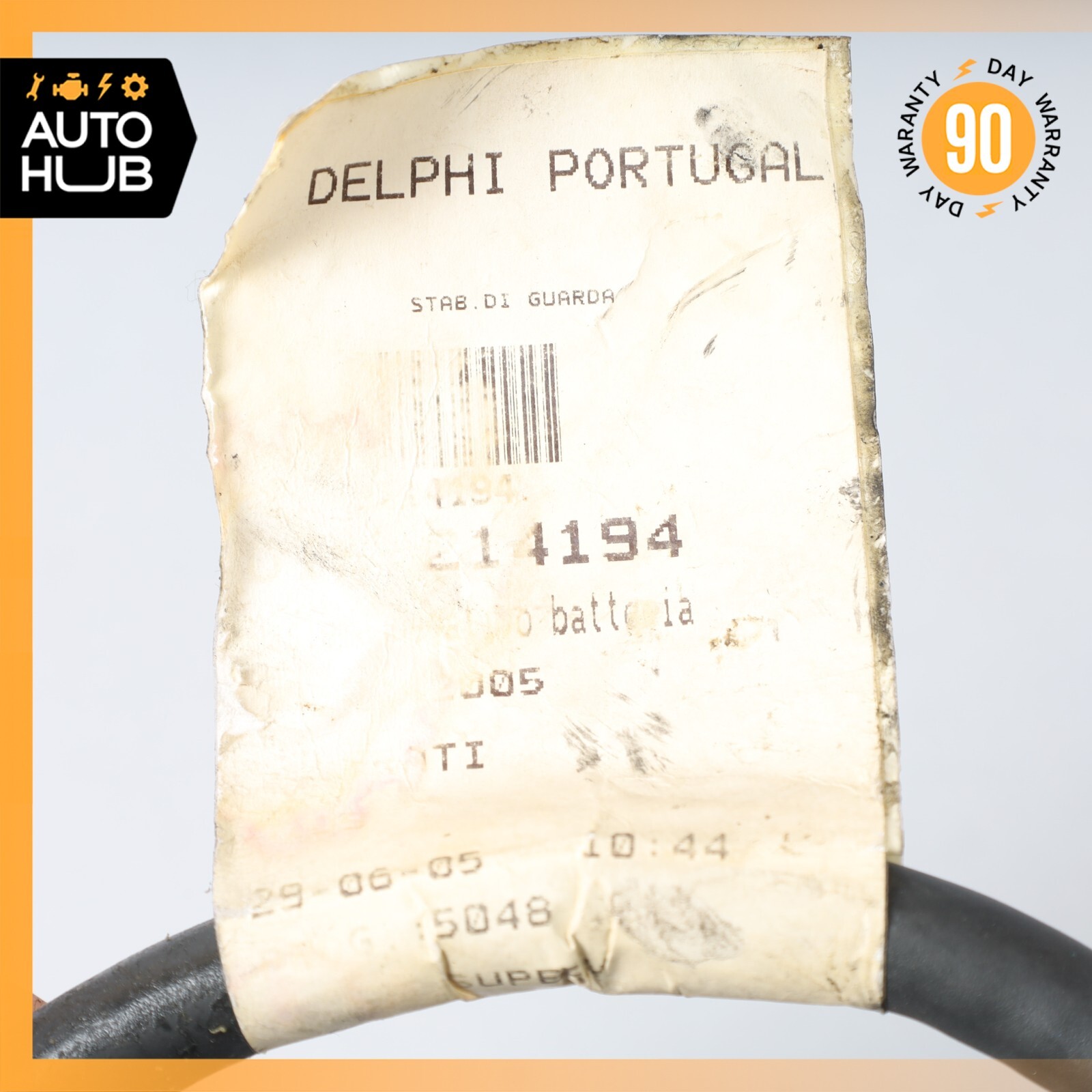 03-13 Maserati Quattroporte M139 Negative Battery Terminal Cable Wire OEM