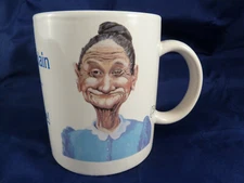 Leanin Tree Old Lady Coffee Mug Don't complain to me I just work Here Boots 1989