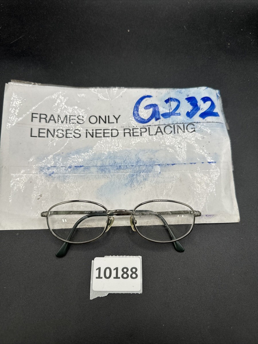 AO Safety 3M Alpha Z87-2 Olive Eyeglass Frames Only 51-20-135 G232