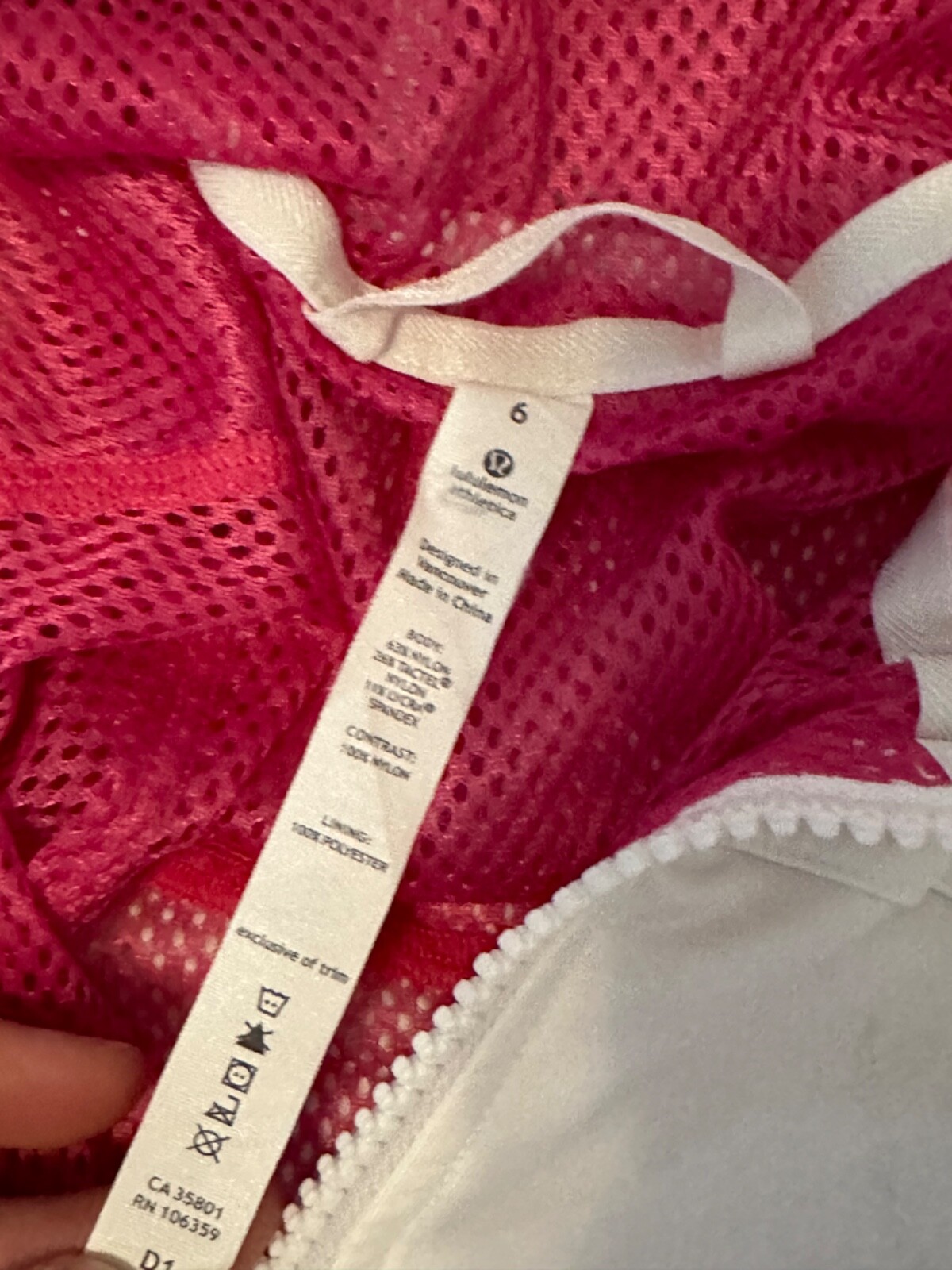 Lululemon Windbreaker Jacket Transparent Hood Hot… - image 7