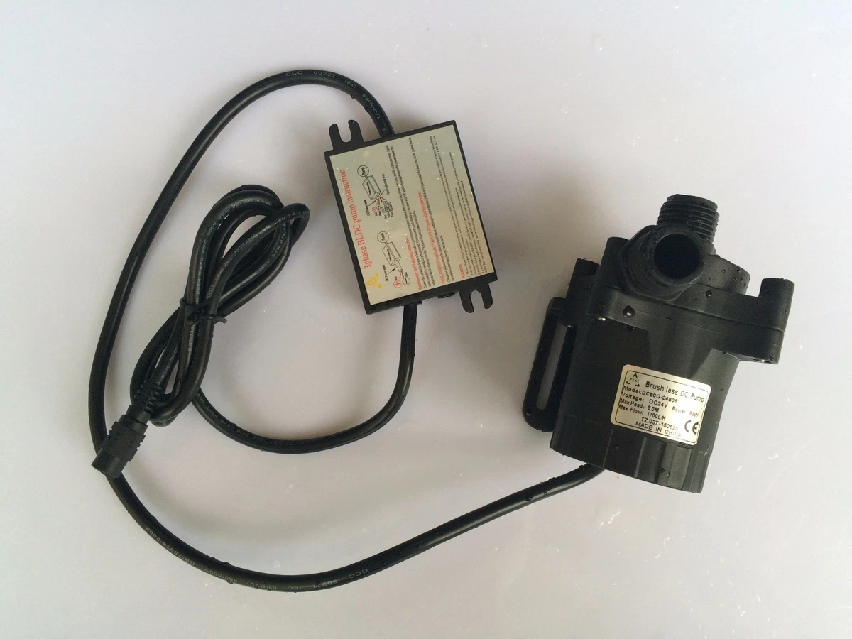 DC 24V Large Flow Submersible Water Pump Hot Water Cycling Pump 2400L/H 8M  | eBay