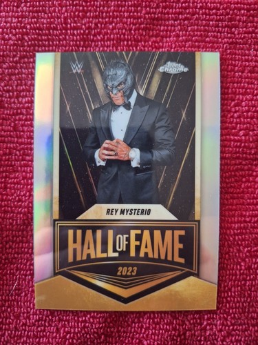 2025 WWE Topps Chrome Rey Mysterio "Hall of Fame" refractor