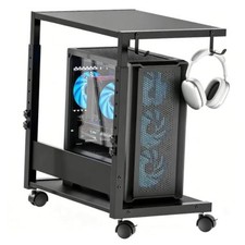 Computer Tower Stand, Height-Adjustable PC Stand PC Tower Stand PC Black