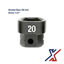 20mm. x 1/2" Drive Nano Socket / Stuby Socket by X1 Tools
