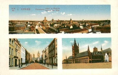 Ypres Ypres Ieper Panorama avant la Guerre before the War