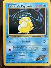 1st Edition Sabrina's Psyduck 99/132 Gym Challenge WoTC Regular NM+ on eBay