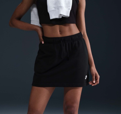 #ad Nike Sportswear Womens Black Club Fleece Pull On Skirt Size XXL NWT $35.00