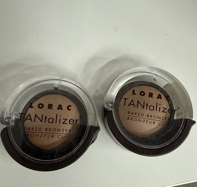 2 Lorac Tantalizer Baked Bronzer Matte Tan RARE Discontinued HTF