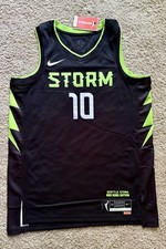 Nike WNBA Sue Bird Seattle Storm 2024 Rebel Edition Dri-FIT Jersey (M 44)