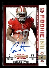 2014 Panini Contenders Carlos Hyde Rookie Ink Auto Premiere #RRI-CH UX6395