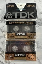 TDK SA 90 Blank Audio Cassette 2 Pack New In Packaging