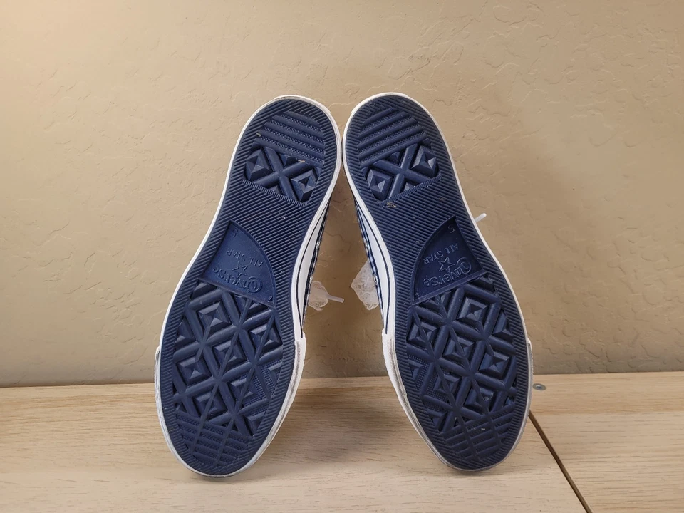 Converse Womens Chuck Taylor All Star Lift Platform Blue White A13664C Sz 7 EUC - Image 3 of 4