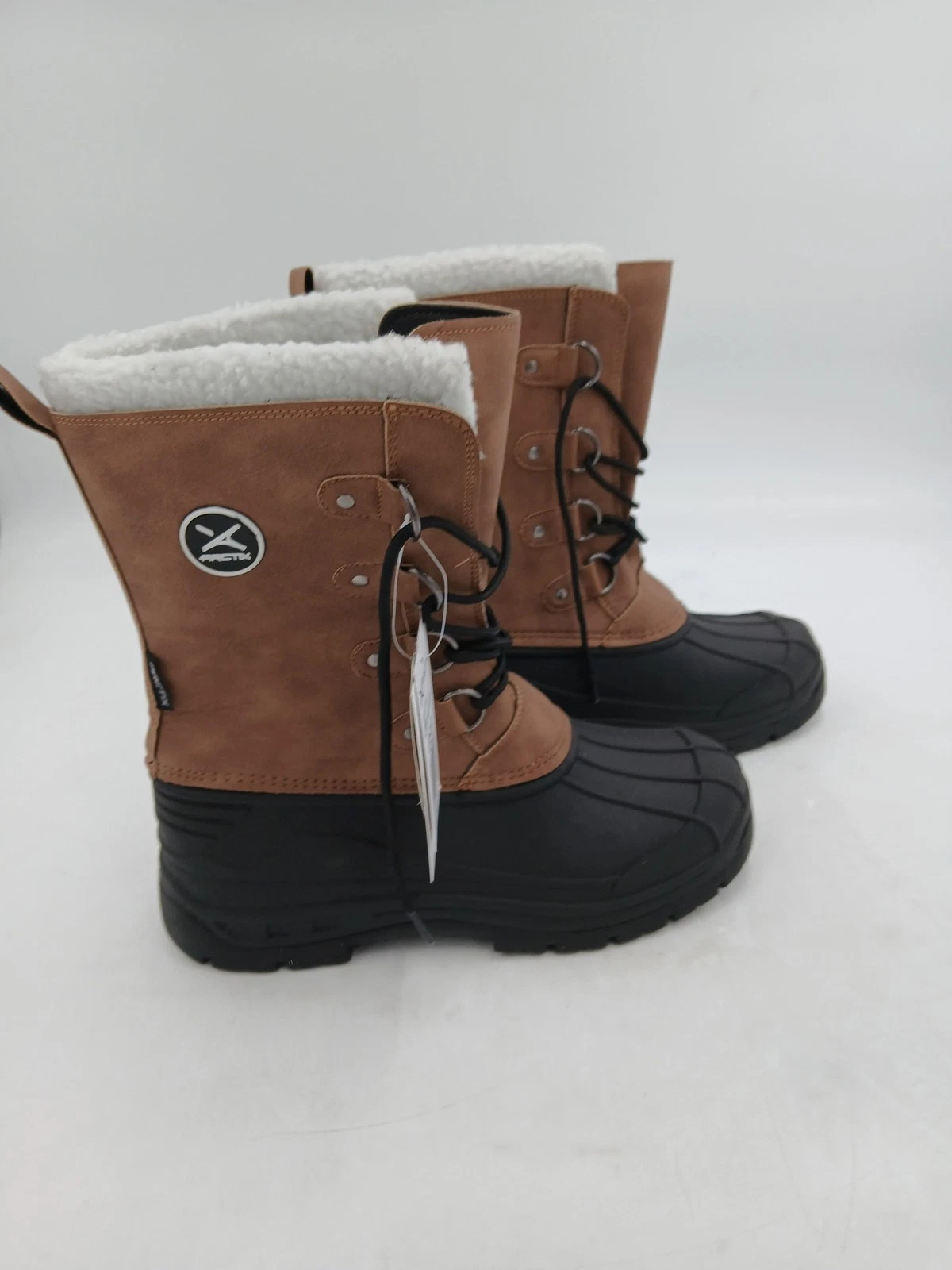 Arctix Nordic Winter Boots Mens Brown Insulated Faux Fur Lined Mid Calf Size 9