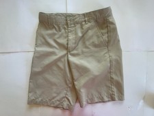 IZOD Boys Khaki School Uniform Shorts Sz.16 Regular Stretch Adjustable Waist NWT