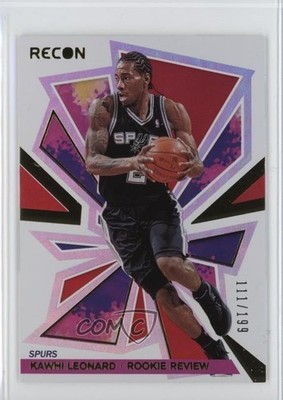 2020-21 Panini Recon Rookie Review Red 111/199 Kawhi Leonard #12 1q3d