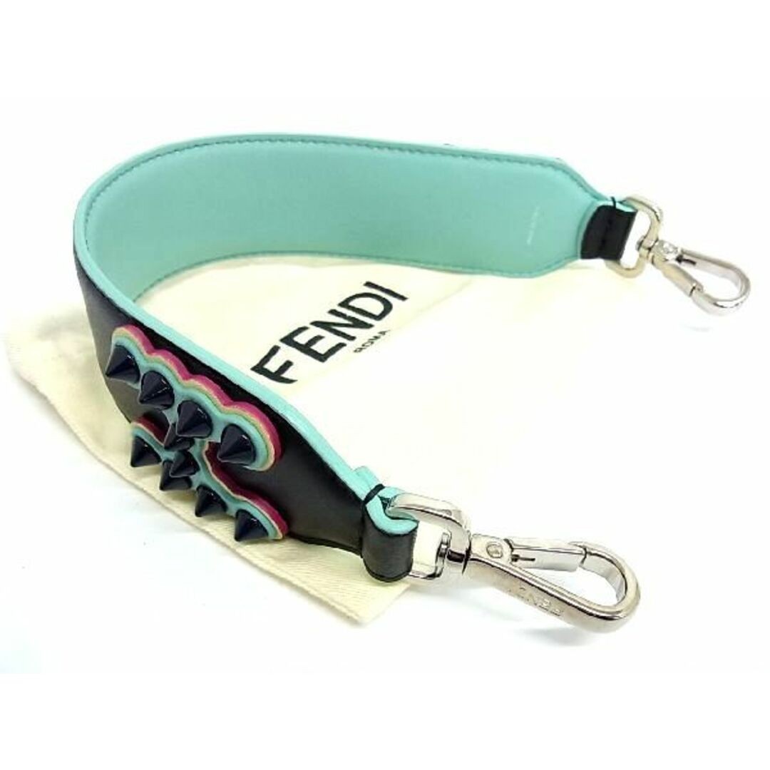 RARE FENDI Extreme Beauty Strap You Mini Leather Studded Shoulder Bag