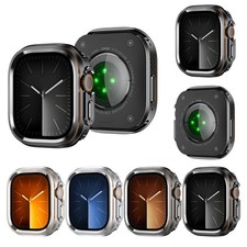 For Apple Watch Ultra 2/1 49mm Shockproof Slim Metal Bumper Watch Rugged Case