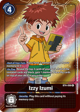 Digimon TCG BT4-096 AA Izzy Izumi Alternative Art Great Legend Card Game