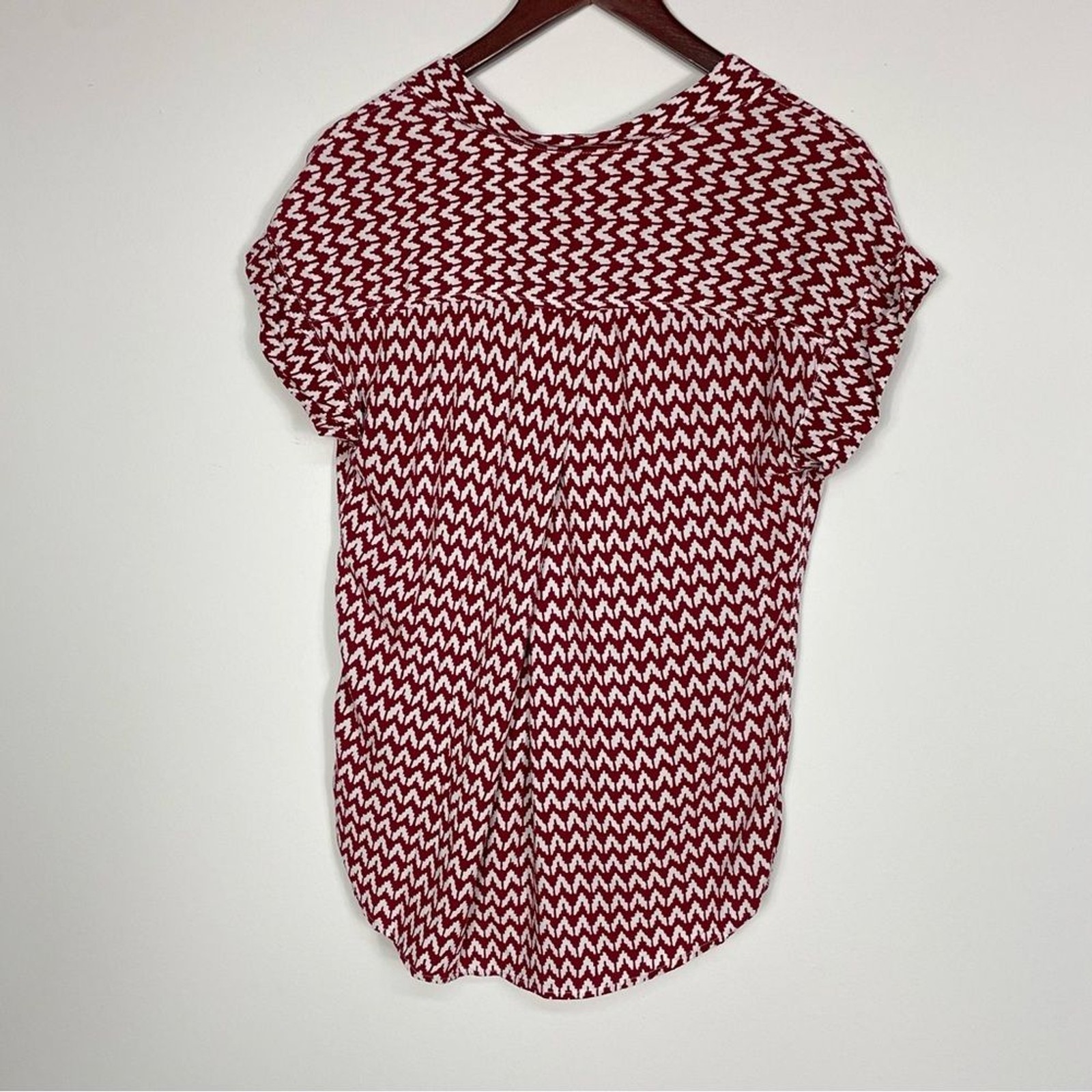 Jachs Girlfriend Button Down Patterned Tencel Blo… - image 2