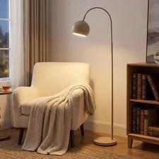 Lampadaire Arc Lampe Sur Pied Sable LED Lampe De Chambre Mobile H 150 Cm