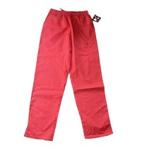 Jdm red bottom scrubs women Size small Nurse Work Scrubs Fast Ship Good Cond