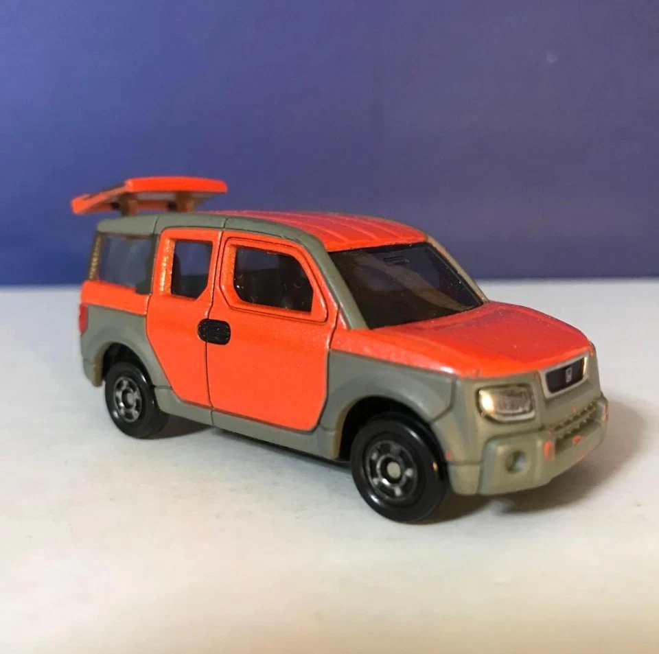 Tomica Honda элемент оранжевый No 107 литой автомобиль б/у Японии винтажный редкая - Изображение 2 из 4