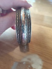 Vintage Silber 925 Armband Armreif schönes Muster Gewicht 66 gramm