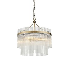 Lampada Luminosa Marietta 3 luci multibraccio sospensione soffitto ottone antico prezzo consigliato £213