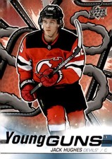 2024-25 Upper Deck #201 Jack Hughes Young Guns Renewed (Series Two)
