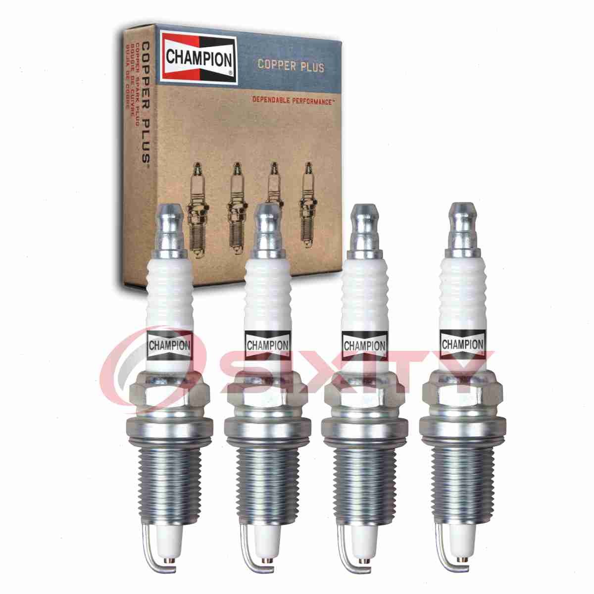 4 pc Champion Copper Plus 412 Spark Plugs for RC12LYC QJ16HRU Q16HRU FR9HC yl