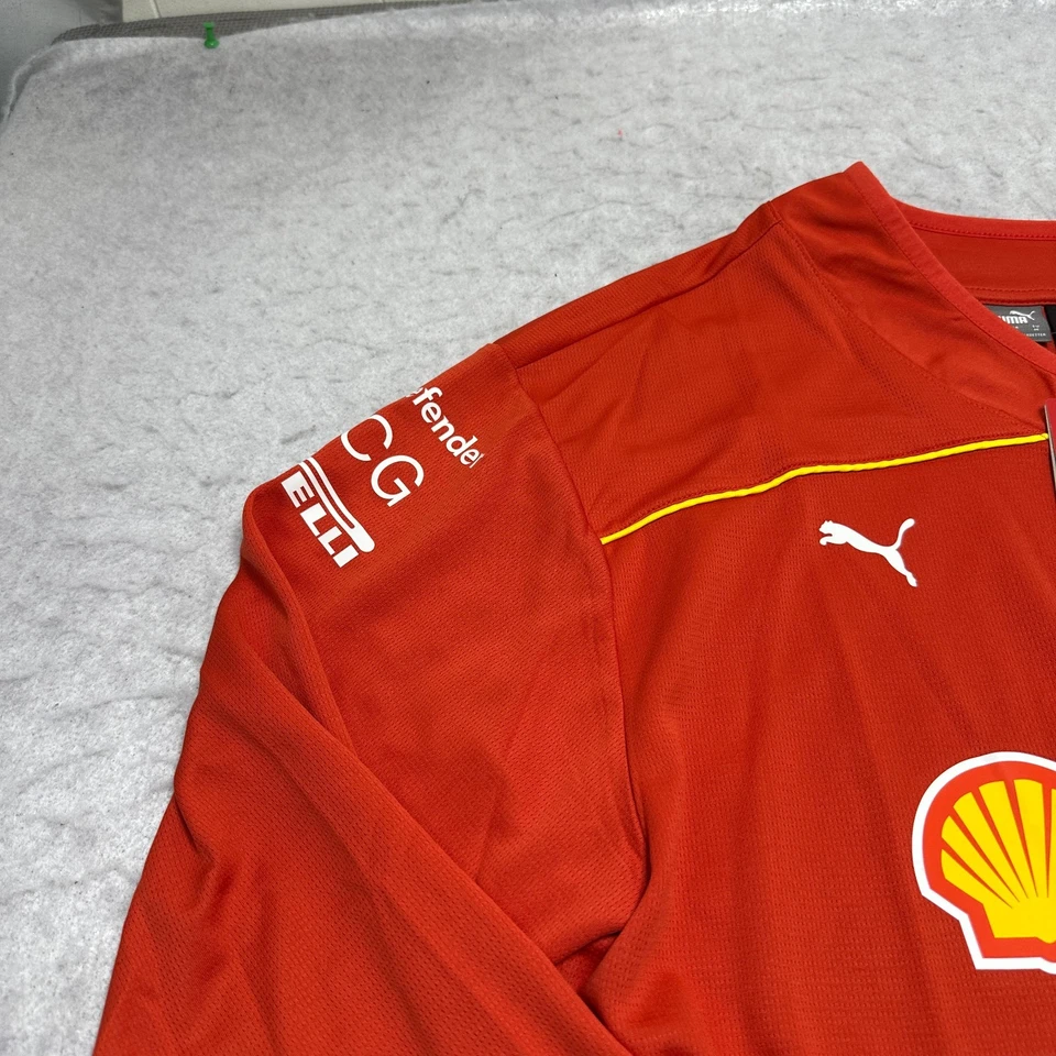 Хоккейная футболка команды PUMA SF Scuderia Ferrari горящая красная с длинным рукавом мужская размер M - Изображение 3 из 4