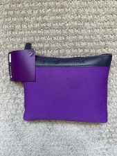 NEW United Airlines Away Purple Pouch Premium Plus Class Travel Amenity Kit