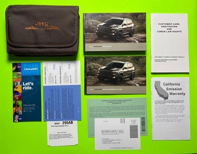 2018 Jeep CHEROKEE Factory User Guide Owners Manual Set & Case *OEM*