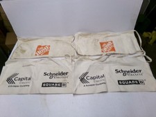 Lot of 4 NOS Carpenter Hardware Canvas Advertising Nail Aprons Vintage