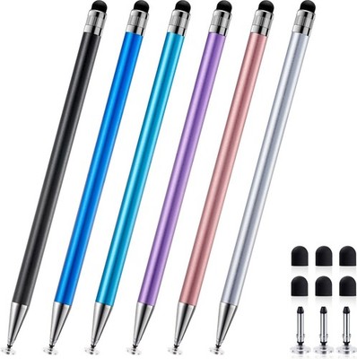 ChaoQ 2-in-1 Stylus Pen for Touchscreen, 6pcs High Sensitivity 6 Mix Color 