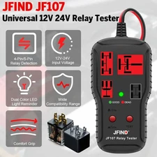 Car Relay Tester Voltage Tester Universal 12V 24V LED Indicator Light Automotive