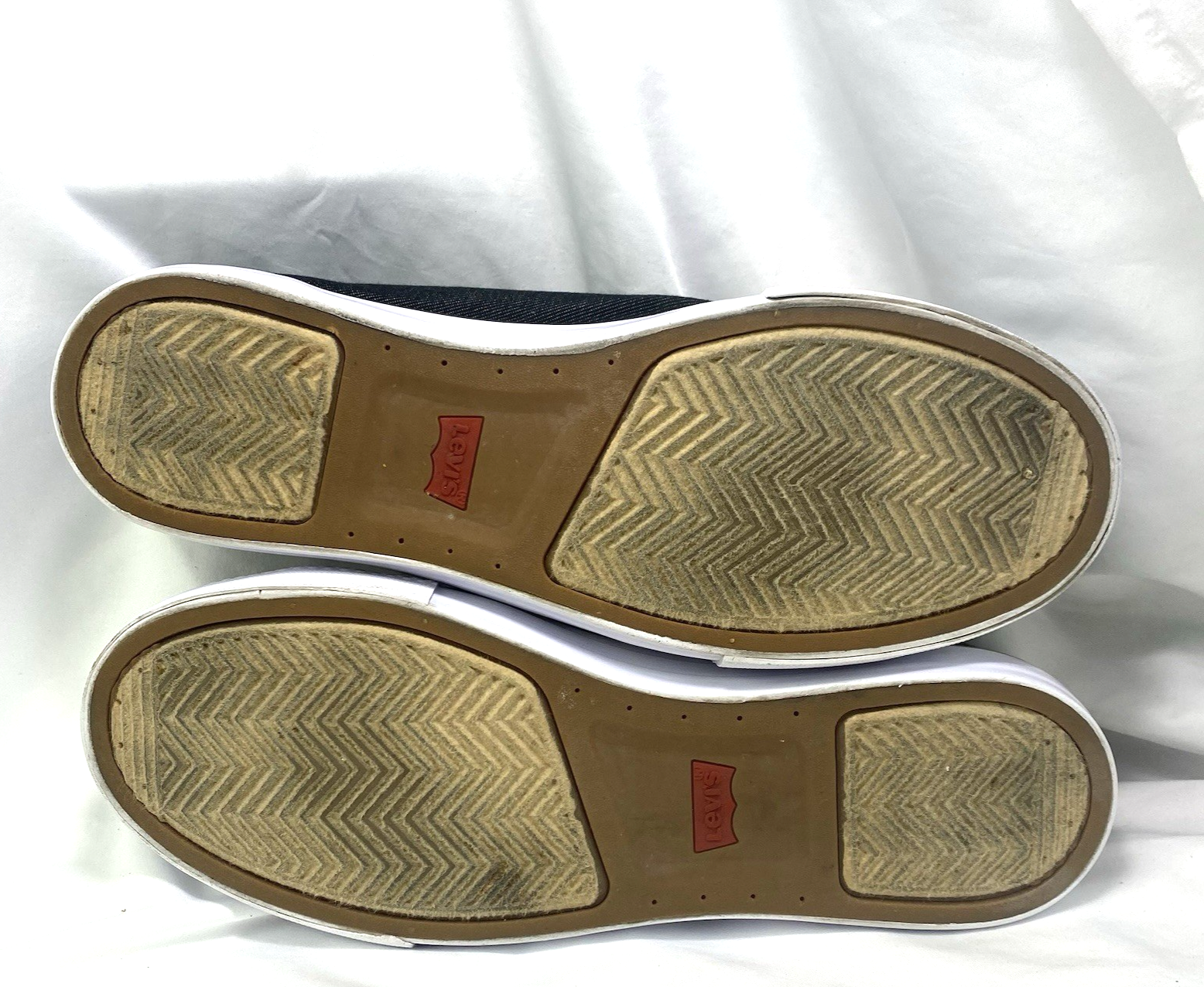 SAOLA Sneaker Levis uomo 12 denim punta bassa cappuccio stringata nero bianco 1093928