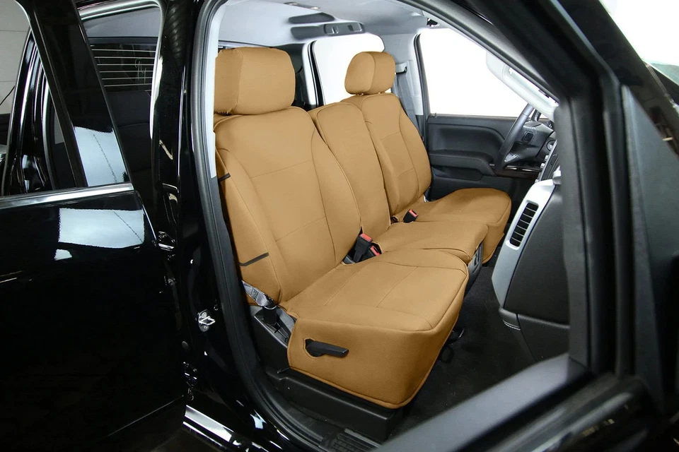 For Audi A3 Quattro 24 Saddleman Cordura 2nd Row Tan Custom Seat Covers - Imagem 4 de 4