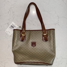 Vintage Celine triomphe macadam monogram tote...