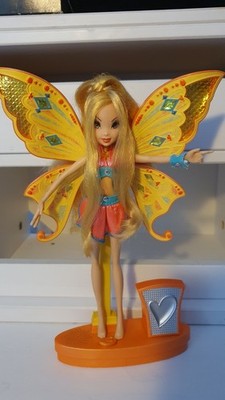 Winx Club Stella Enchantix Sing & Sparkle Doll, 2007, mit Ständer