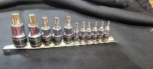 MATCO TOOLS SILVER EAGLE 11 PIECE TORX TAMPER PROOF BIT SOCKET DRIVER ST T10 T60