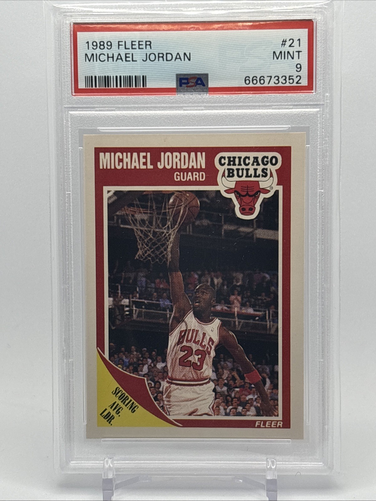 1989-90 Fleer - #21 Michael Jordan PSA 9
